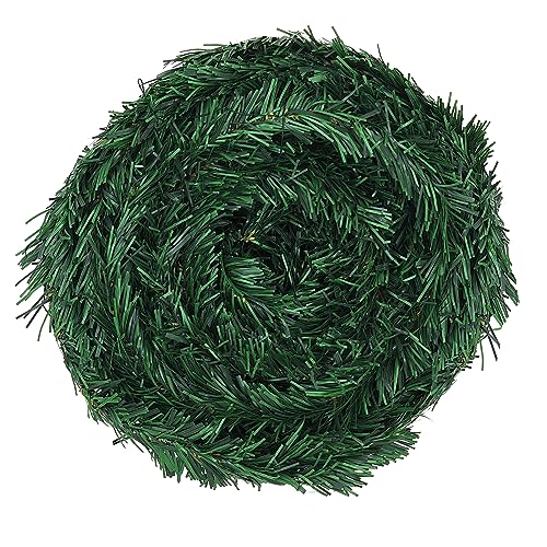 33FT/10M Weihnachtsgirlande, künstliches Grün Xmas Tinsel Girlande Dekor...