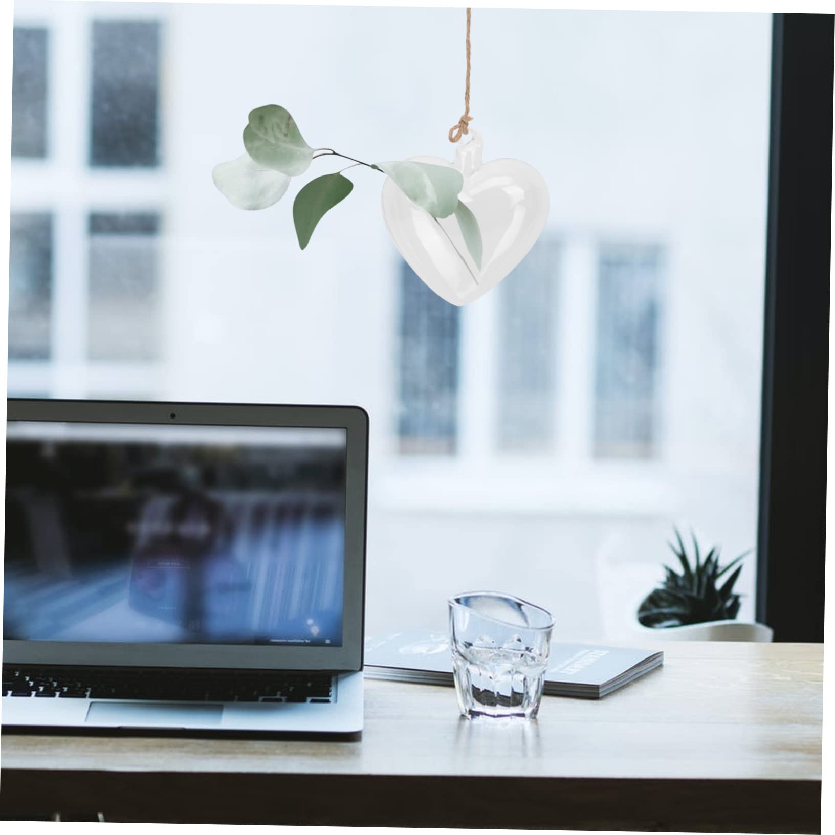 Amazon.co.jp: Cabilock ハート型透明ガラスハンギング花瓶 水耕栽培用