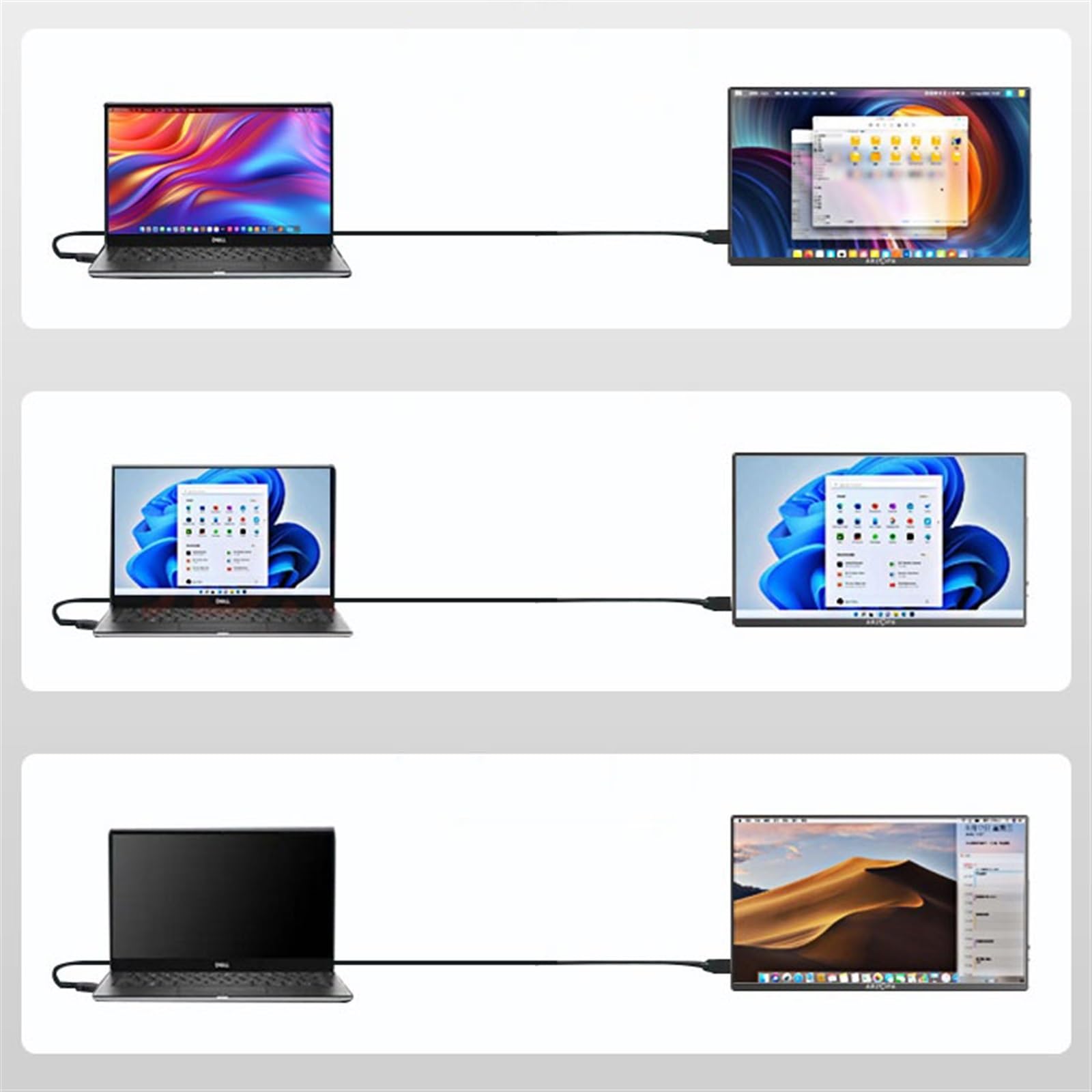 Monitor a schermo grande da 17,3 pollici Risoluzione 1920 * 1080 60HZ IPS Schermo secondario di espansione for laptop esterno for host gioco Monitor per Smart Working