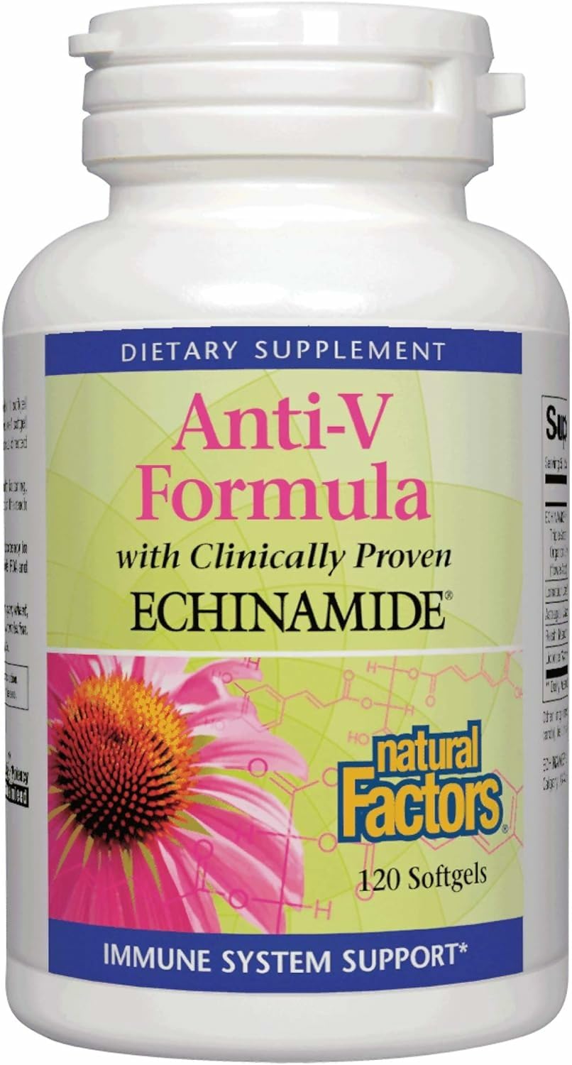 Anti-V Formula, with Clinically Proven Echinamide, 120 Softgels