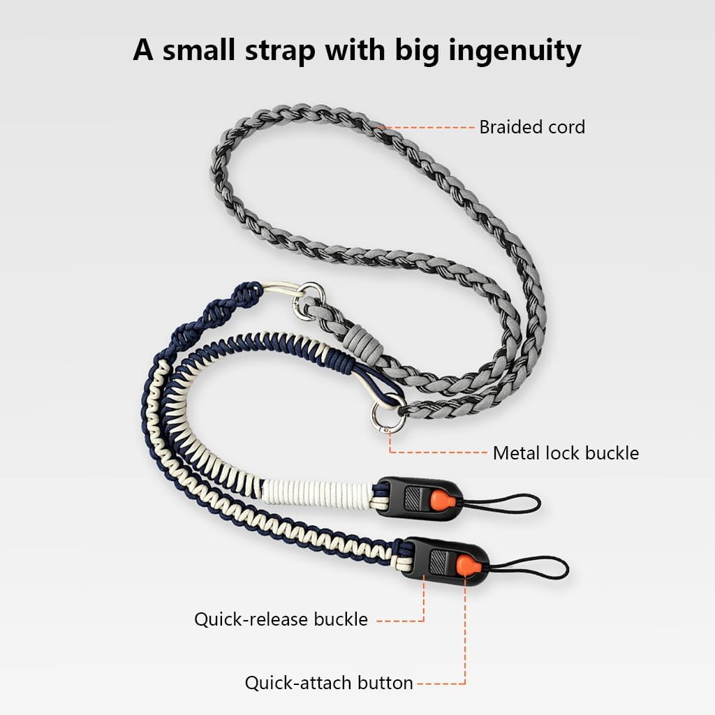 Quick Release Buckle Shoulder Strap Neck Strap Wrist Lanyard for Mobile Phone, Camera