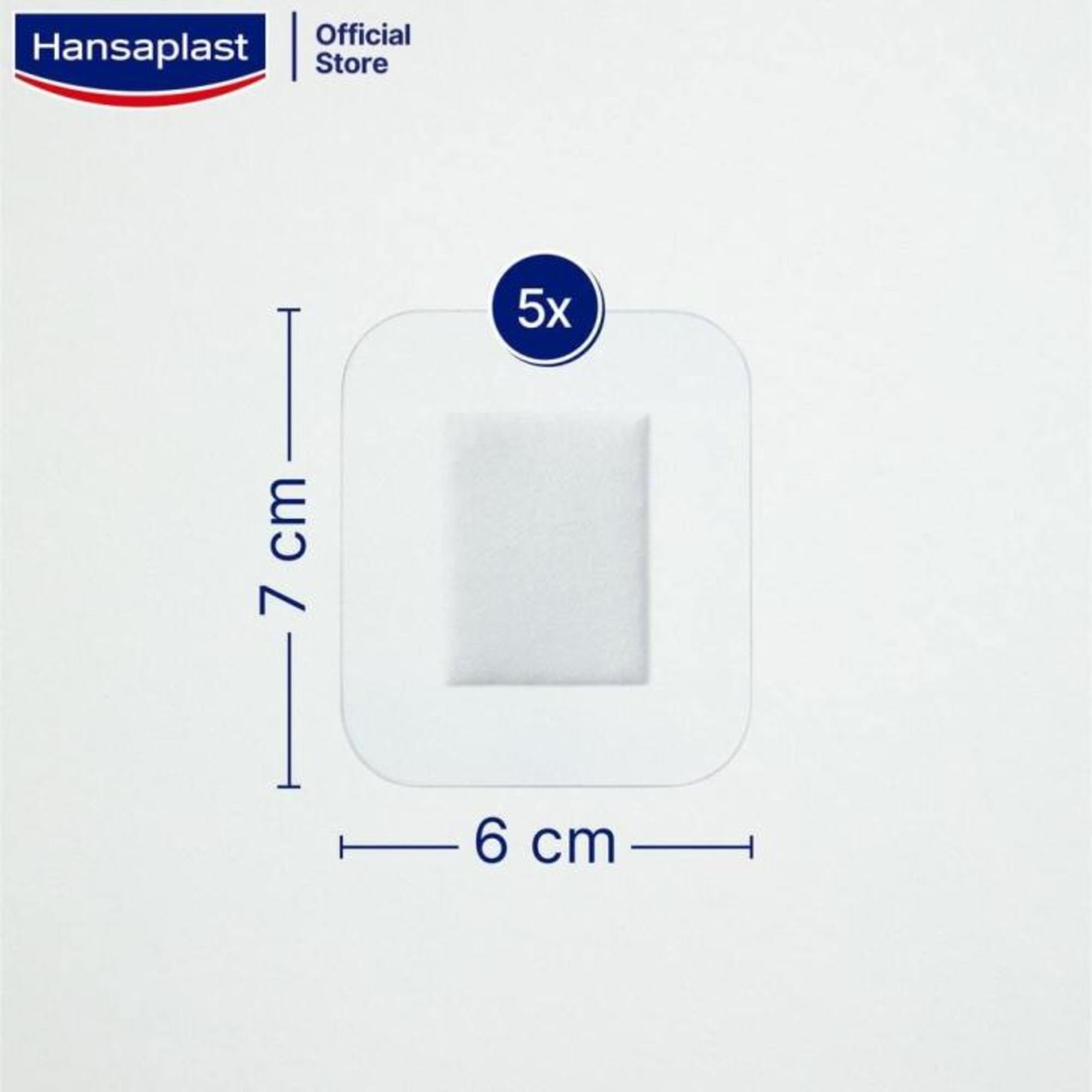 Hansaplast Aqua Protect XXL Waterproof Plasters 5 Strips – Extra-Large 100% Waterproof Adhesive Bandages for Bigger Cuts, Grazes & Post-Procedure Wounds