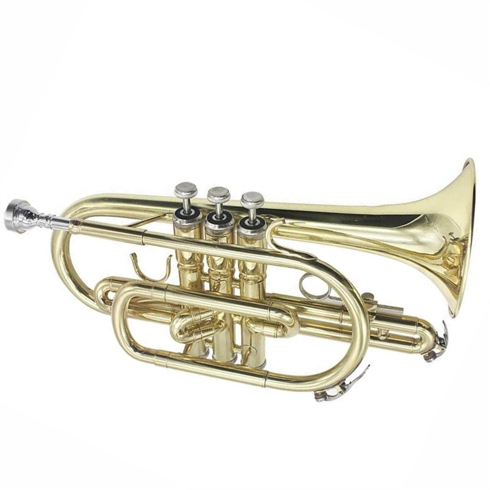 początkujących trąbka BB Flat B Krótka Trąbka Mały Instrument Dęty Blaszany Profesjonalny Poziom Wykonania Krótki Instrument Trąbkowy