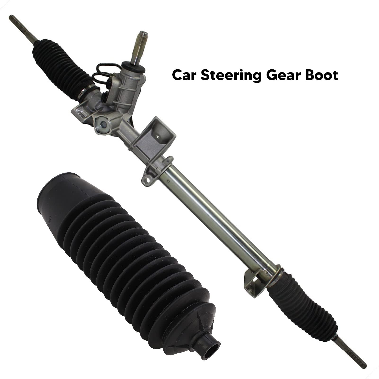 Car Steering Rack Boot, MR510272 Black Dustproof Right Tie Rod 