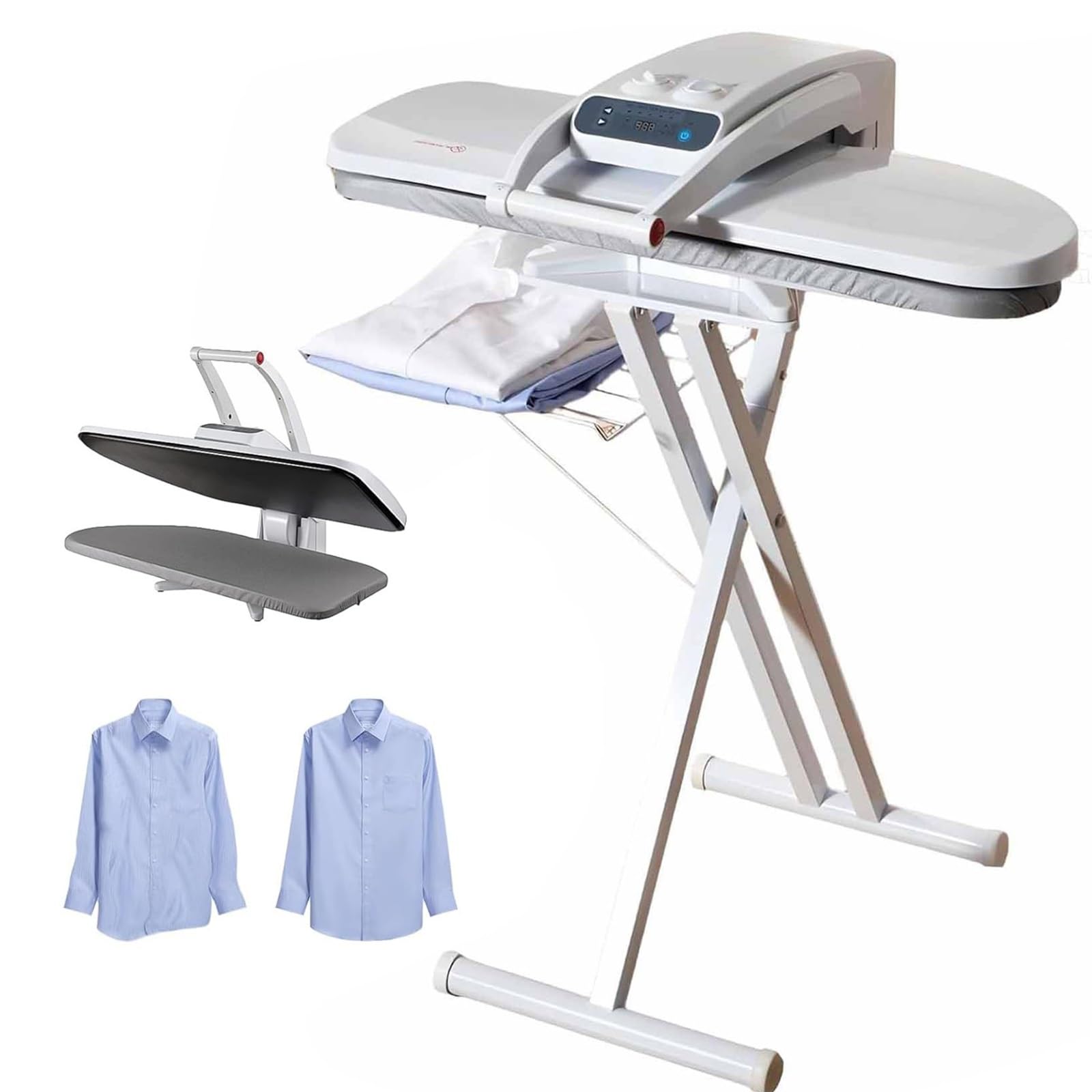Presse à repasser vapeur robuste 1400 W, 5 réglages de température réglables, grand réservoir d'eau, plusieurs modes de tissu pour la maison, le linge, l'hôtel, le bureau