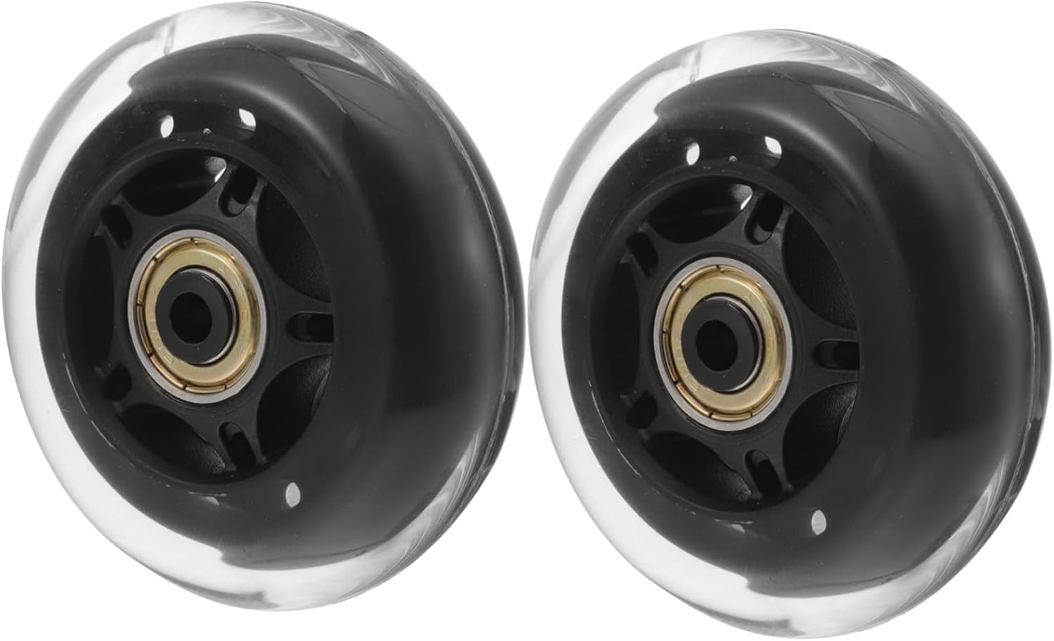 Replaceable Skate Wheels 2 Pack 3'' Silent Outdoor Wheels Ideal for Roller Skates Pu Material Roller Skating Accessory
