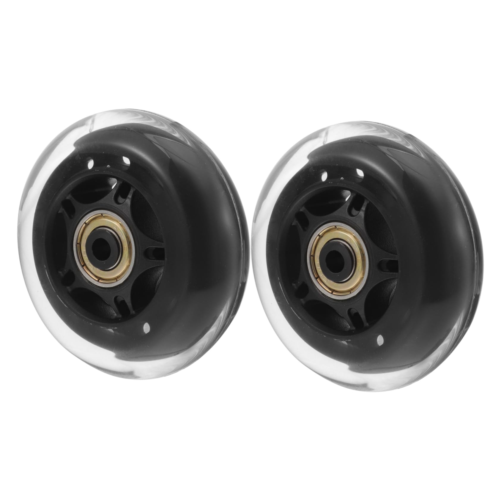 PLAFOPE Replaceable Skate Wheels 2 Pack 3'' Silent Outdoor Wheels Ideal for Roller Skates Pu Material Roller Skating Accessory