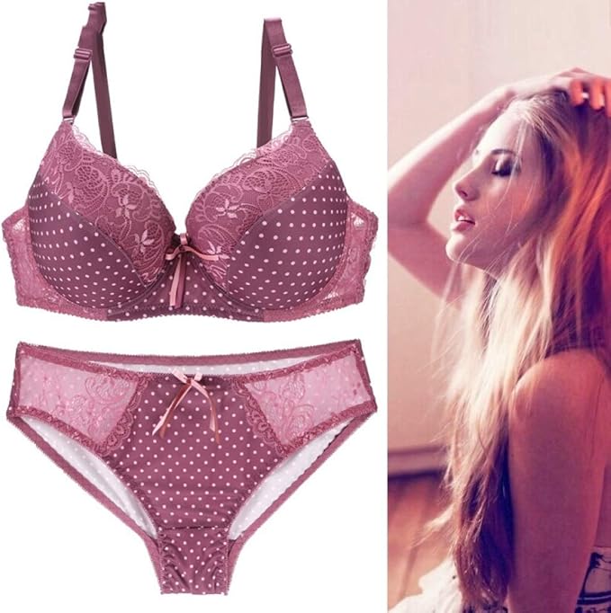 jiushixw Conjunto de Sujetador de Encaje Rojo 85E : Amazon.es ...