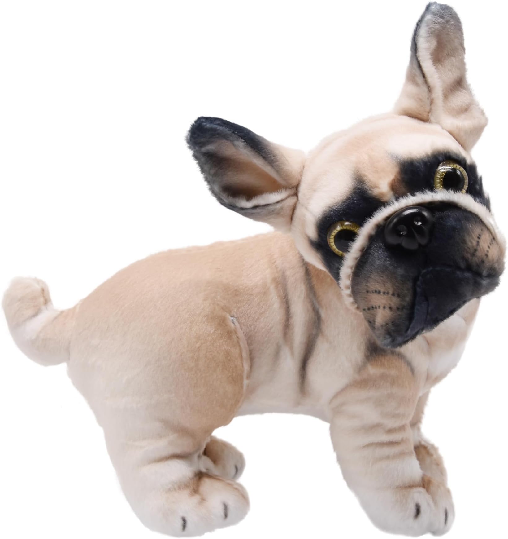 Lifelike French Bulldog Stuffed Animal Animated Plush Puppy Toy Doll Super Realistic Dogs Act Like Real Excellent Gifts for Kids Birthday Party Dog Collection 9 Inches (Bulldog)