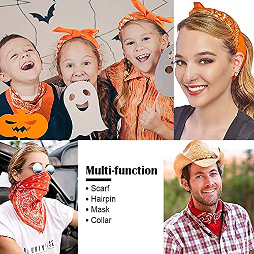 14 pcs Bandanas 100% Cotton Bandanas Paisley for Women Men Boy Girls4