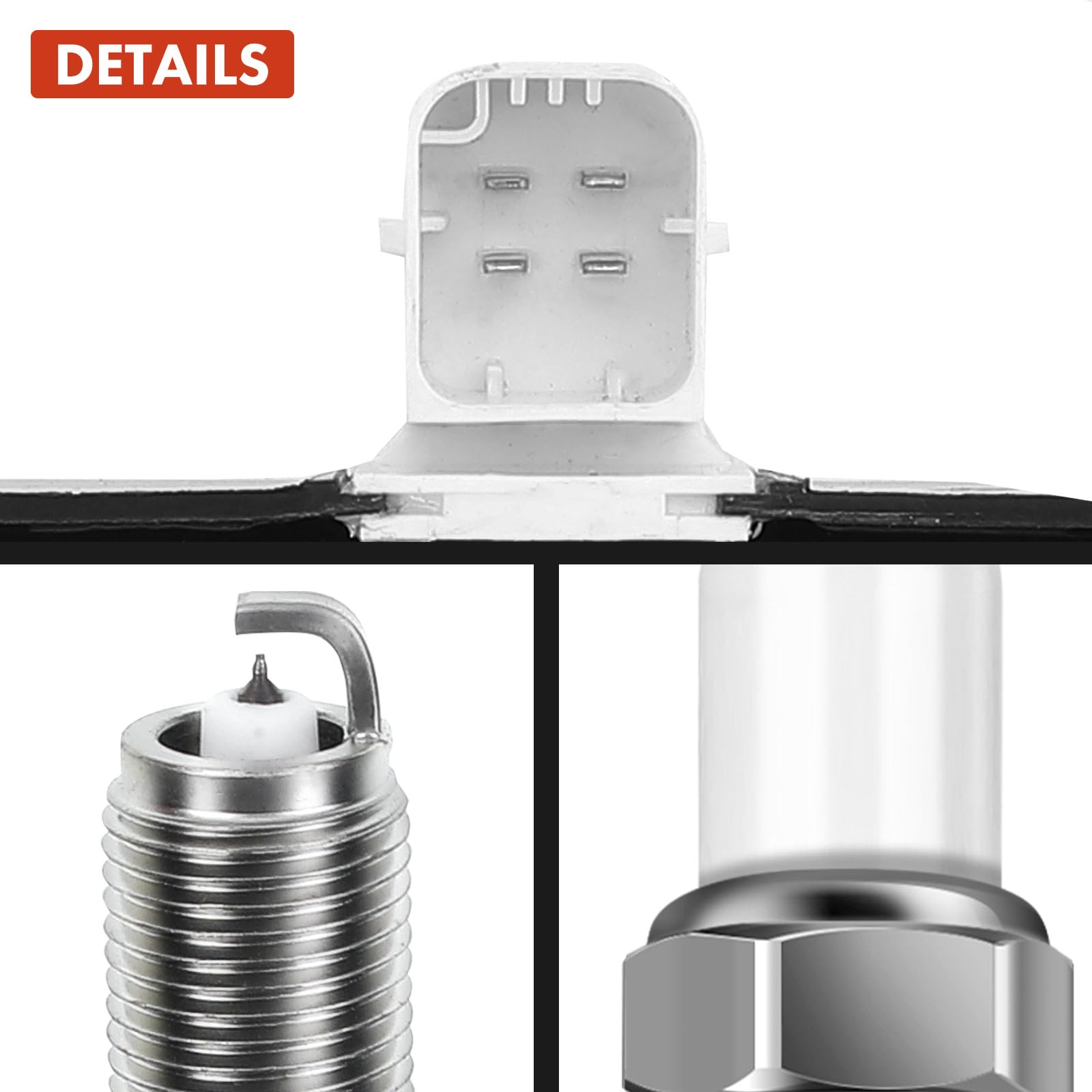 Frankberg 1 bobina di accensione + 4 candele 596319 | Compatibile con: 106 II 1, Xsara N1, 306 7B N3 N5, Partner Box 5_ G_, Xsara Picasso N68, 307 Pausa 3E, Berlingo MF