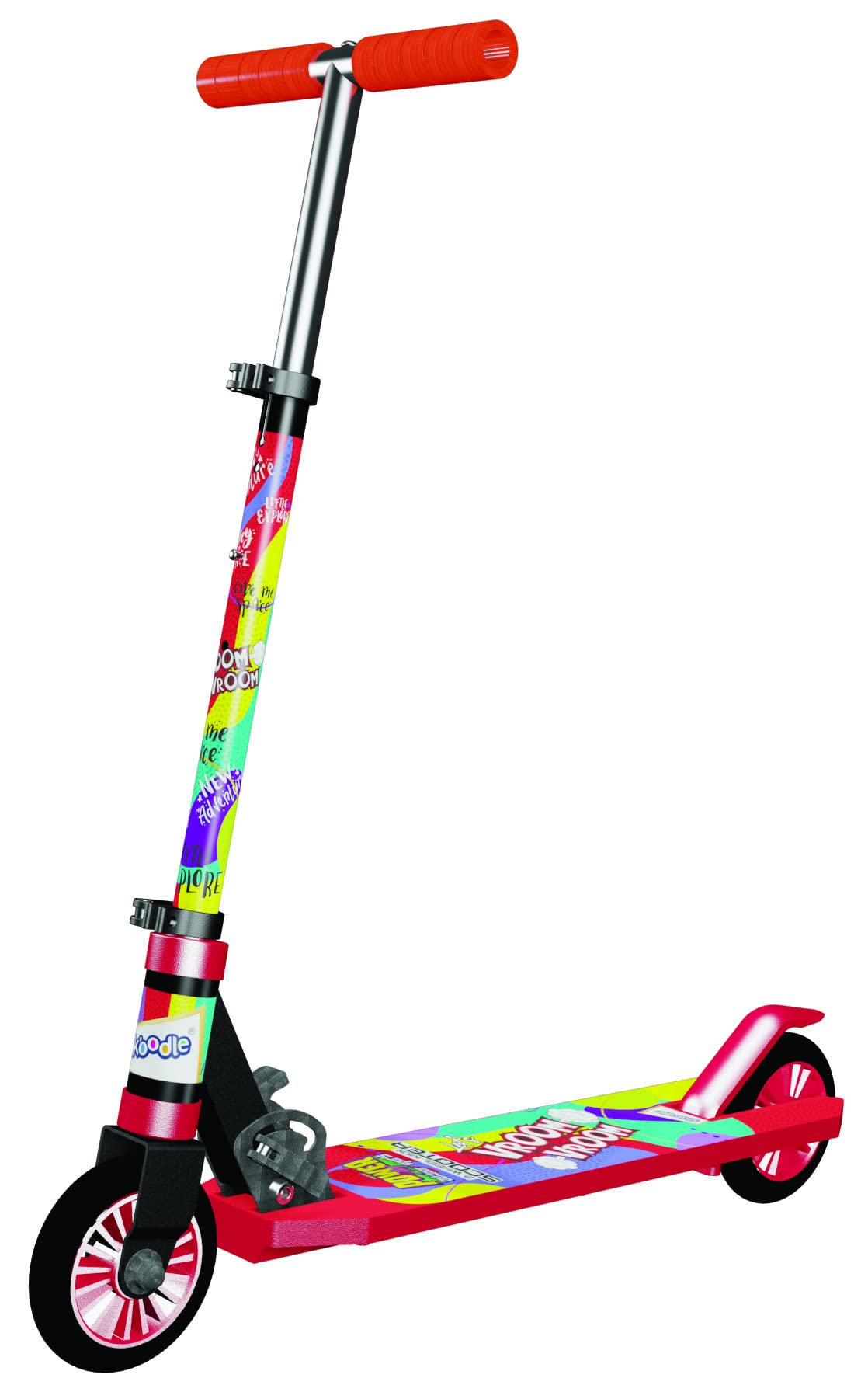 PowerPlay Outdoor Sports Vroom 2 Wheel Kick Adventure Scooter for Kids Boys Girls Yellow (Red) (B0B2KHKXWF) Amazon Price History, Amazon Price Tracker