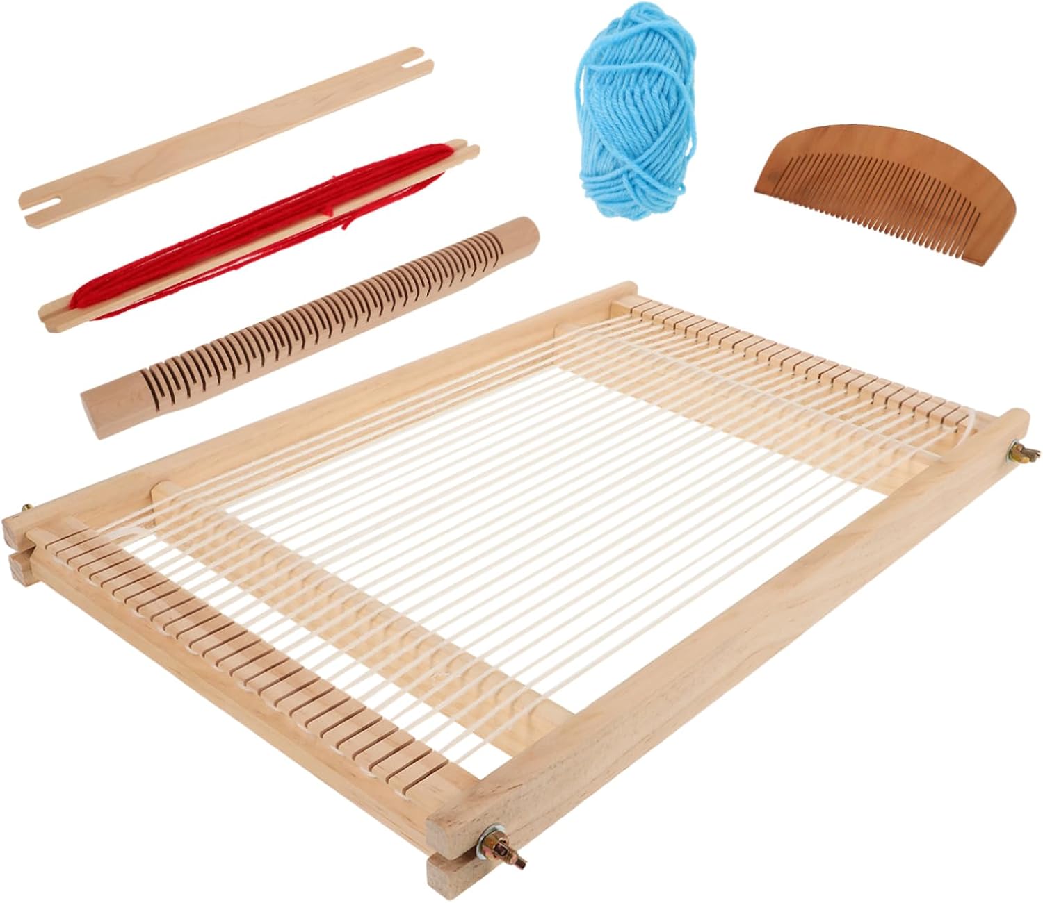 VILLCASE Hand-Woven Tapestry Wooden Loom DIY Weaving Tool for Boys and Girls Adults