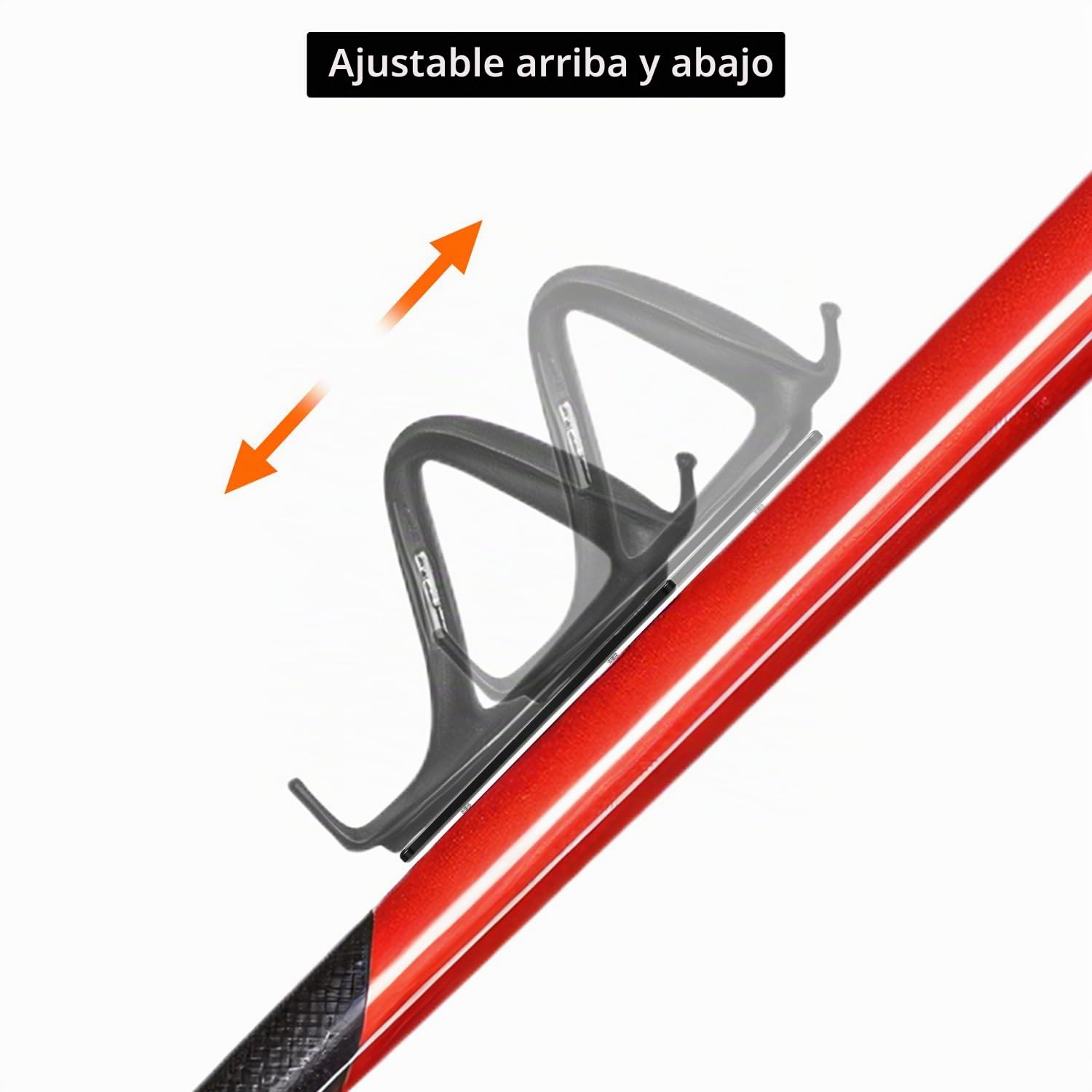 QWORK® 2 Piezas Adaptador de portabidón de Bicicleta con Dos Ranuras - Soportes de aleación de Aluminio para portabidón, universales para Bicicletas de Carretera, MTB y BMX