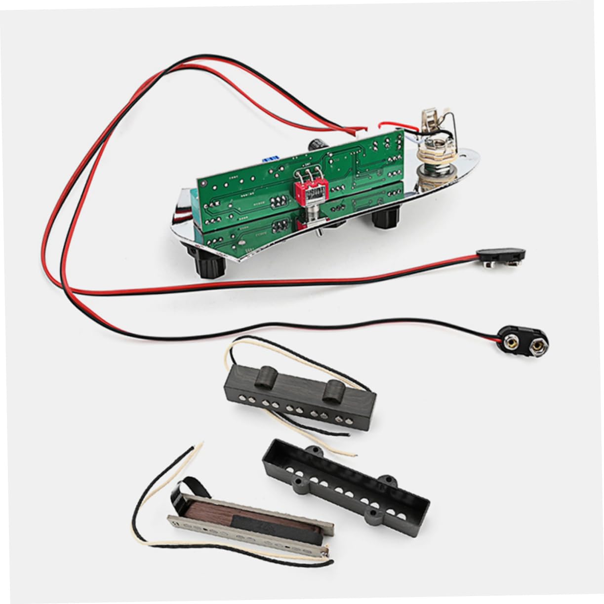 ifundom Set di Pickup Jb per Basso a 5 Corde, Ferro, Argento, Compatto, per Accessori e Parti del Basso Elettrico