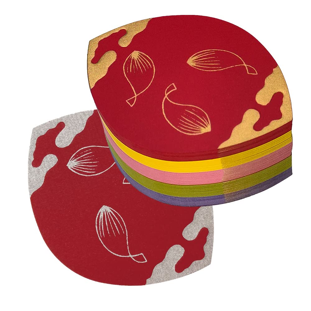 Amazon.co.jp: 散華/華葩(さんげ/けは) No.6 奉書蓮五色 100枚 5色の