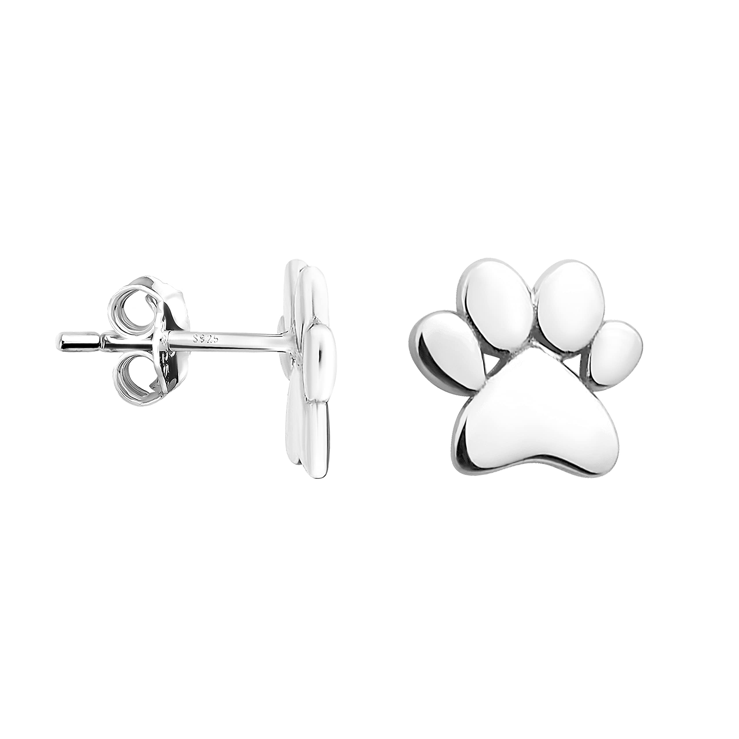 SOFIA MILANI - Women's Earrings 925 Silver - Paw Stud Earring