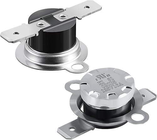 Miniatura 40 de Interruptor térmico UL/CUL 125V 16A, 149.0 °F/113°F apagado y 131.0 °F/131°F ON KSD301 Interruptor de control de temperatura, normalmente cerrado