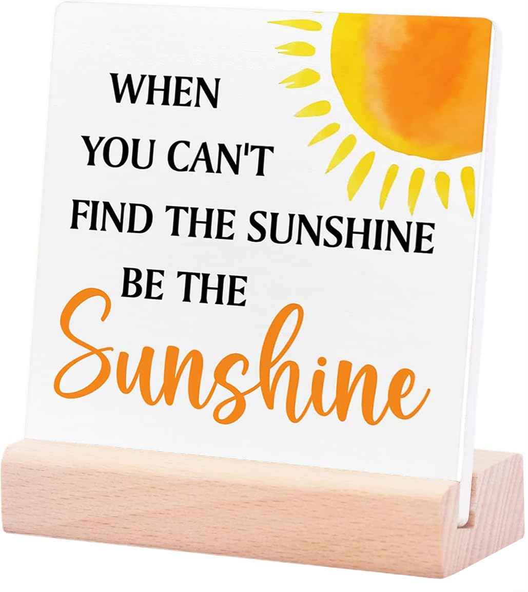 Summer Decor, Country Sunshine Wooden Plaque Decor Desk Sign Summershine Quote Sun Wooden Signhome Shelf Wall Decoration