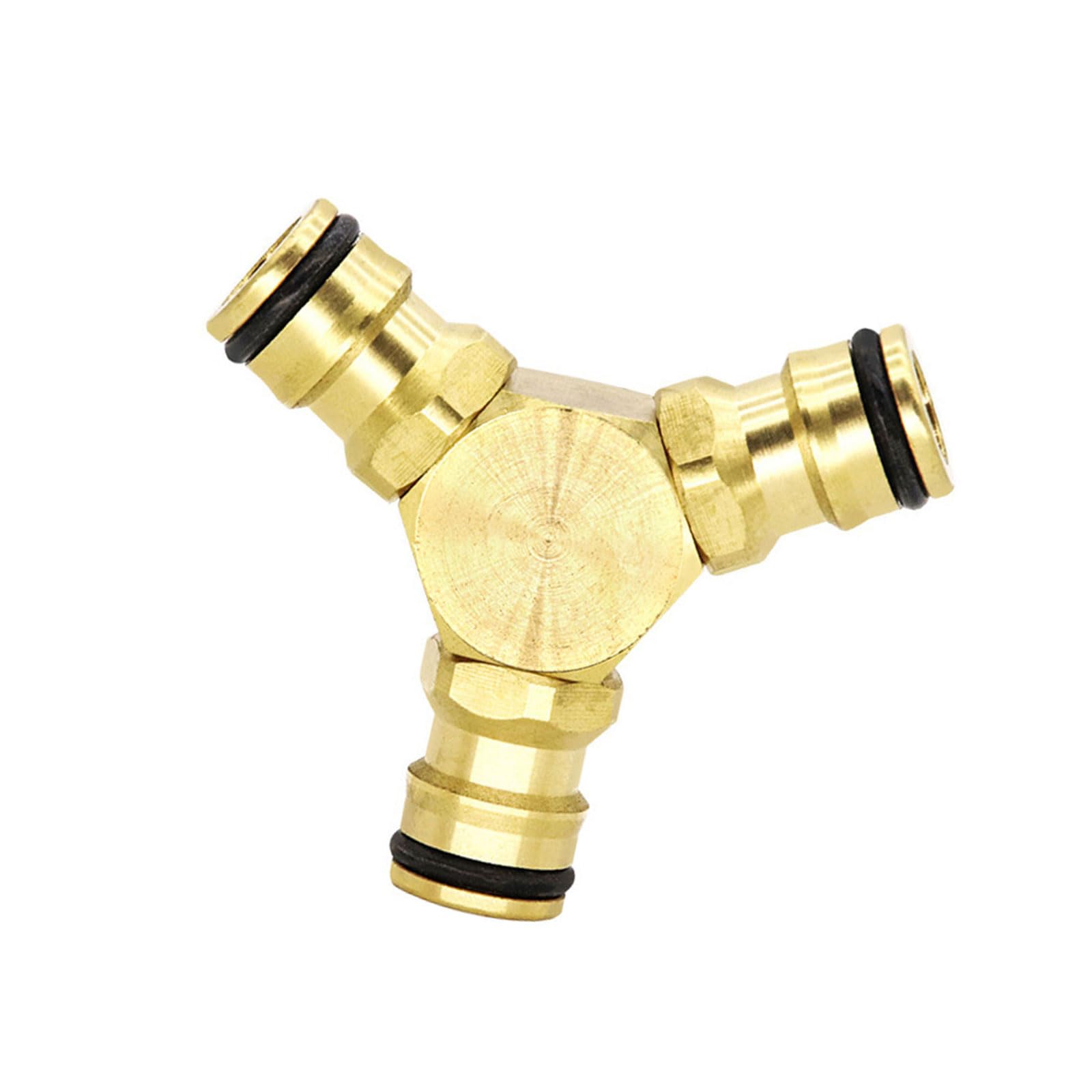Erosion Resistant Aluminum Three Way Hose Connector General Fit Plumbing Adapter for Pressure Washers & Tubes Erosion Resistant Water Pipe Fitting