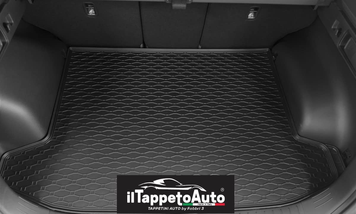 ilTappetoAuto by Fabbri 3 - F905458-179B-815245 - Tappeti in Gomma su Misura per Abitacolo e Bagagliaio Compatibile con Sportage NQ5 Mild Hybrid dal 2022- MHEV - PHEV - HEV (posizione superiore unica)