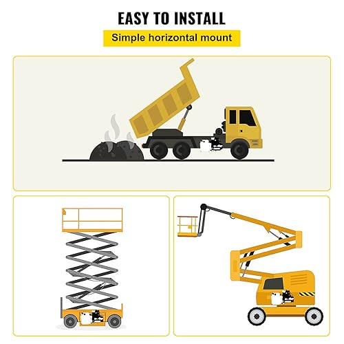 Miniatura 6 de Mophorn - Unidad de potencia hidráulica de 6 cuartos de galón, bomba hidráulica de 6 vías, unidad de potencia hidráulica de doble acción de 12 V CC,