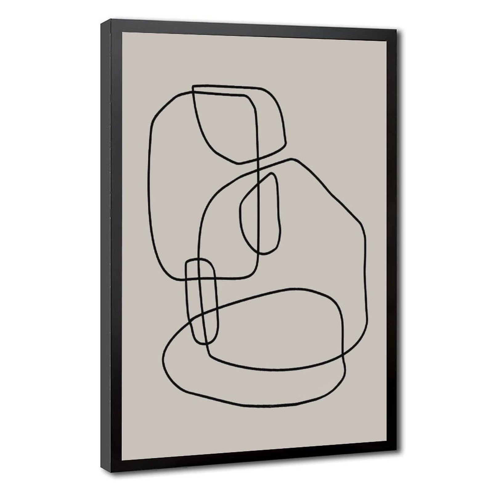 Bareronor Boho Forms Canvas Poster Bedroom Decor Landscape Office Room Decor Gift 16" L X 24" W