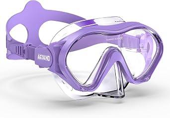 Aegend Kids Swimming Goggles with Nose Cover, Anti Fog Diving Mask Clear View No Leak for kids 6-14