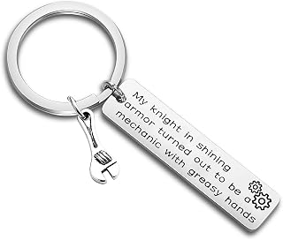 Mechanic Keychain My Knight in Shining Armor Funny Mechanic Gifts Machinist Gifts