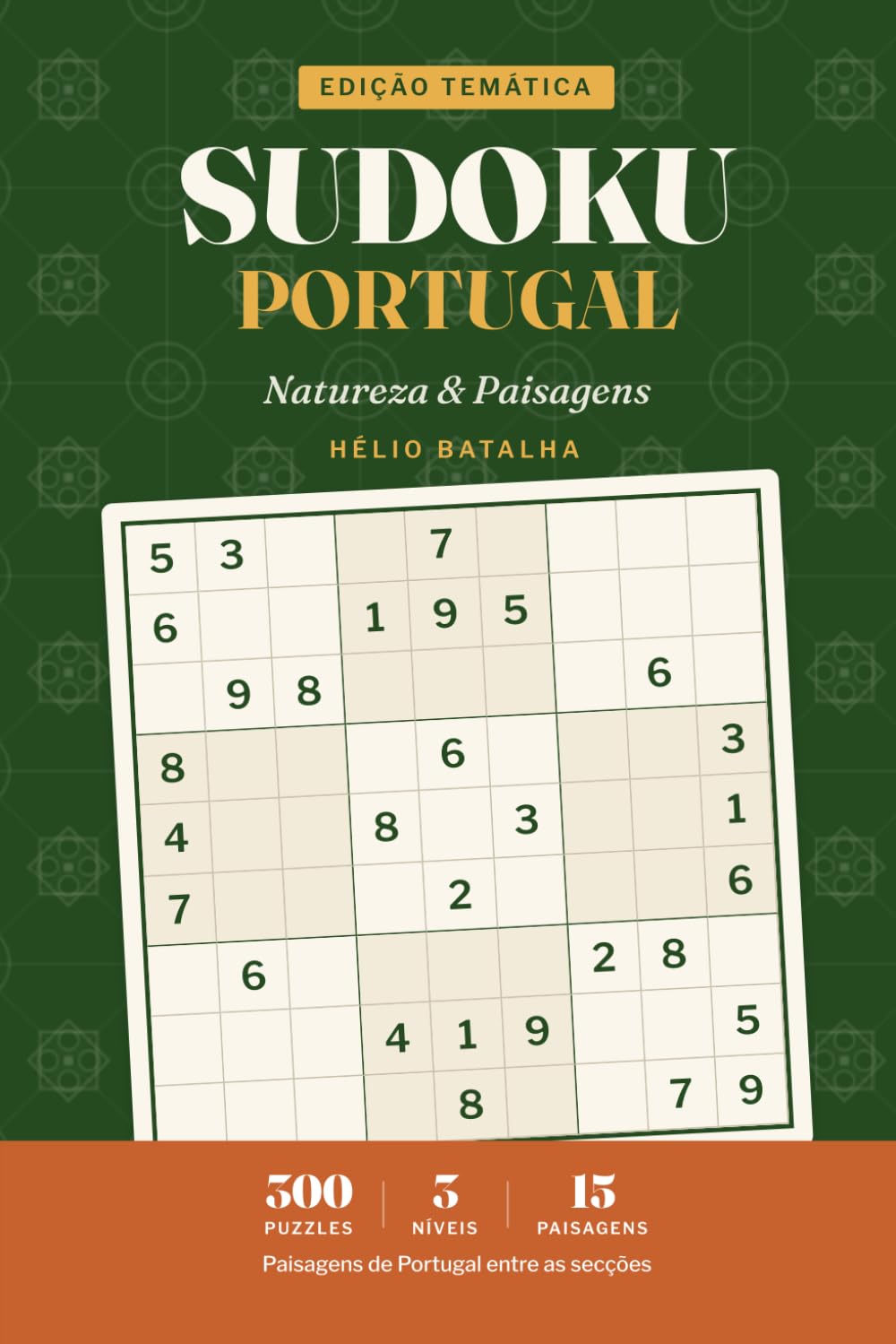 Sudoku Portugal: Large Print Sudoku in Portuguese — Natureza & Paisagens — 300 Puzzles for Adults & Seniors