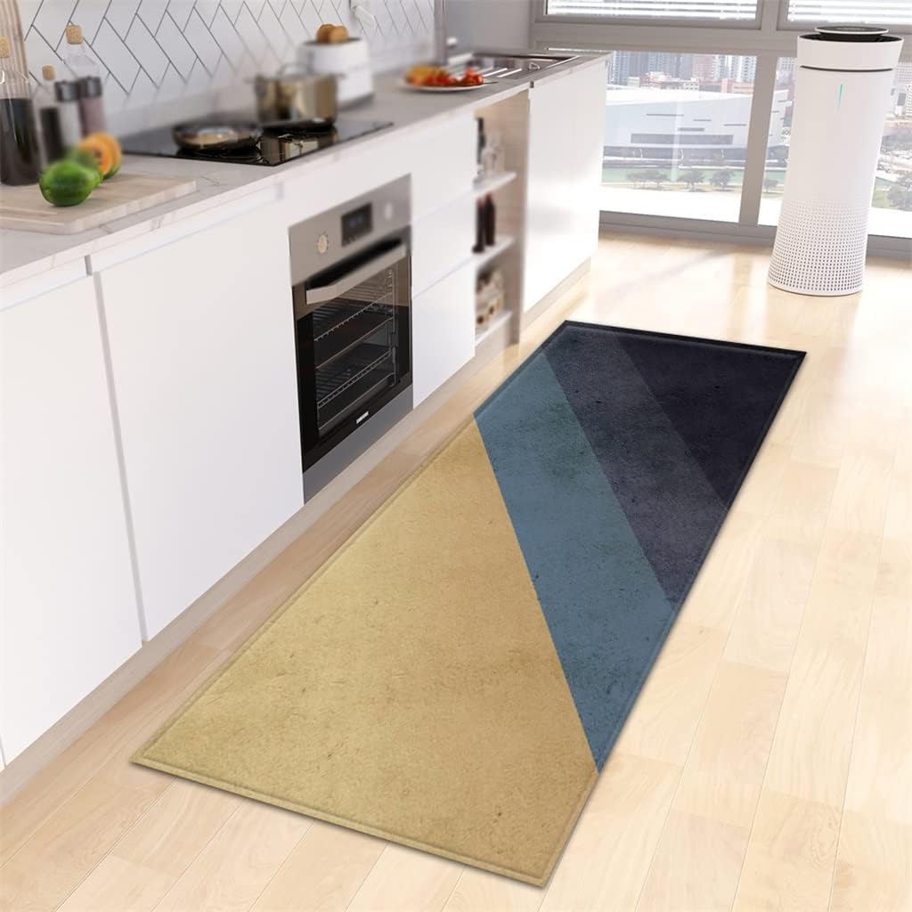 Kitchen Rug Home Entrance Door Mat Bedroom Living Room Decor Rug Corridor Bedside Bathroom Floor Mat(E,40cmx120cm)