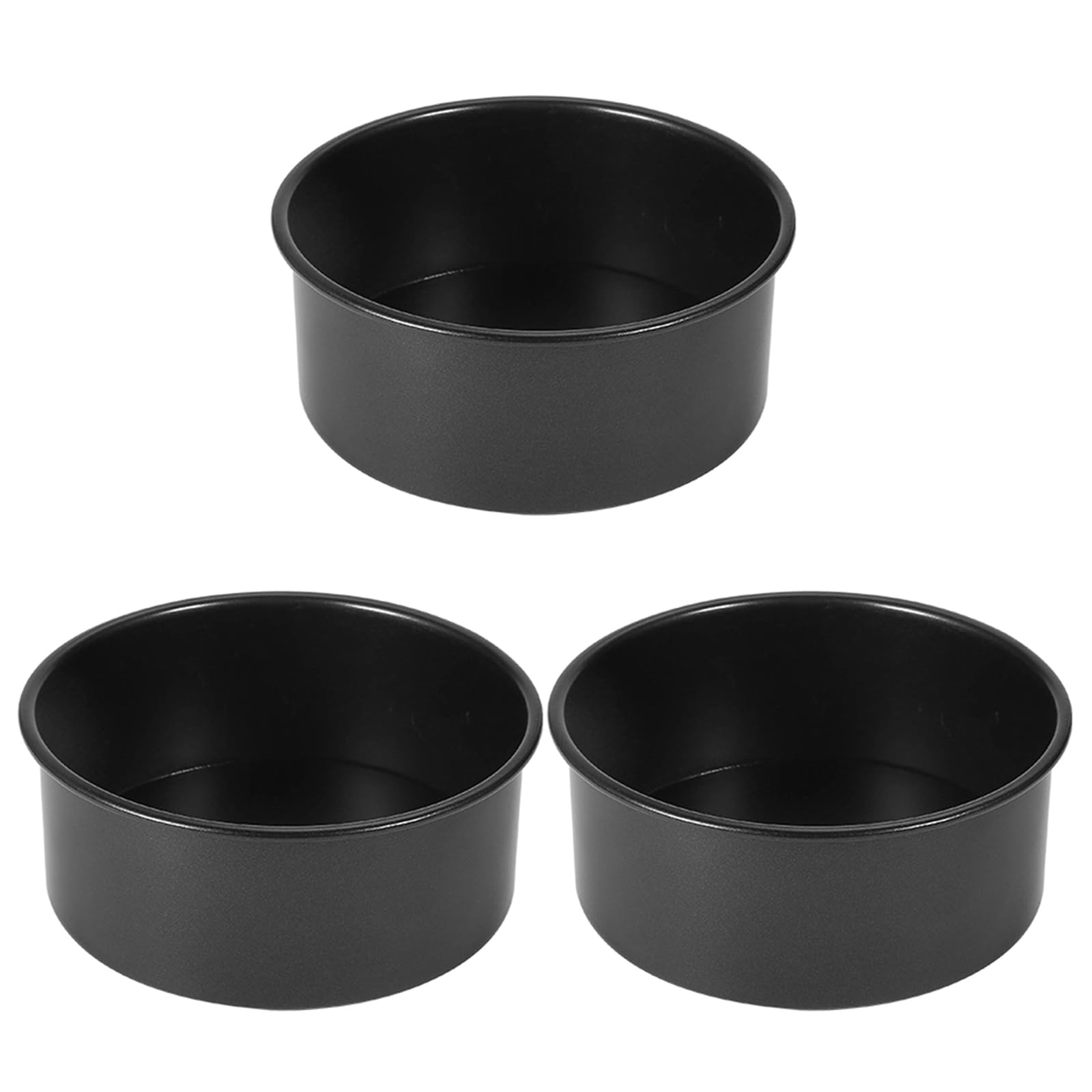 Tsophreniq Of 3 Removable Bottom 6 Inch Cake Mold Versatile Cake Pans Carbon Steel Baking Pans Baking Enthusiasts Non Stick Mold