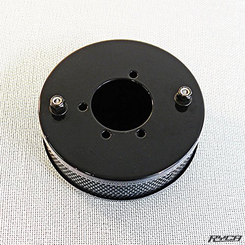 Custom Chrome Bobber Custom Chopper - Filtro de aire para moto, redondo, color negro, de 5 a 1/2 pulgadas, 14 cm
