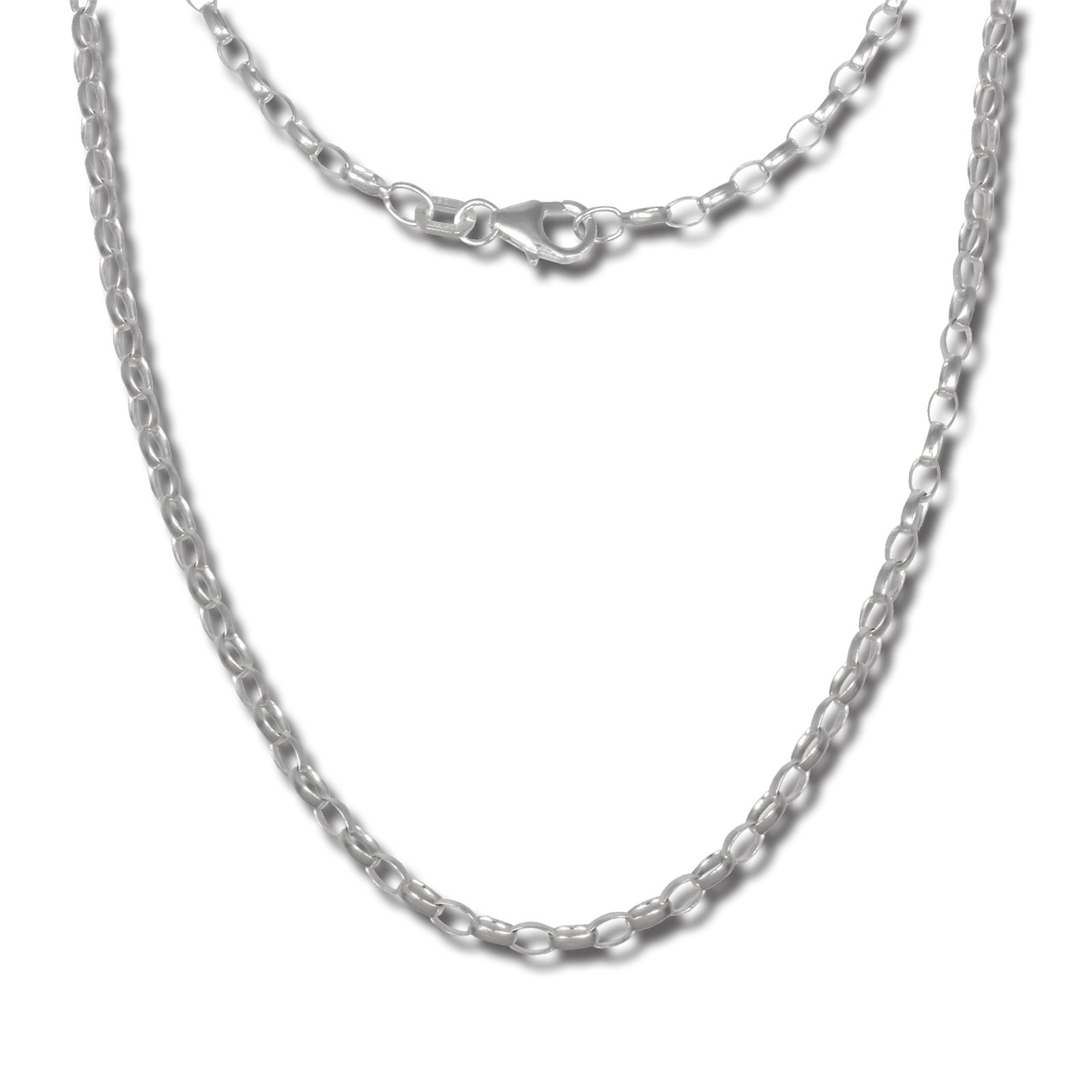 SilberDream oval Halskette silber Schmuck 70cm Erbskette 925 Silber SDK20970 Silber Halskette