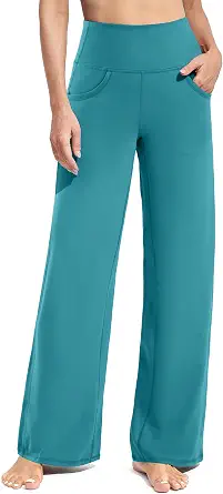  Wide Leg Pants for Woman Yoga Pants with Pockets Stretch | Moisture Wicking, Buttery Soft Feel, 4-Way Stretch, Breathable Fabric, High Waist, Yoga, Casual Wear & Travel