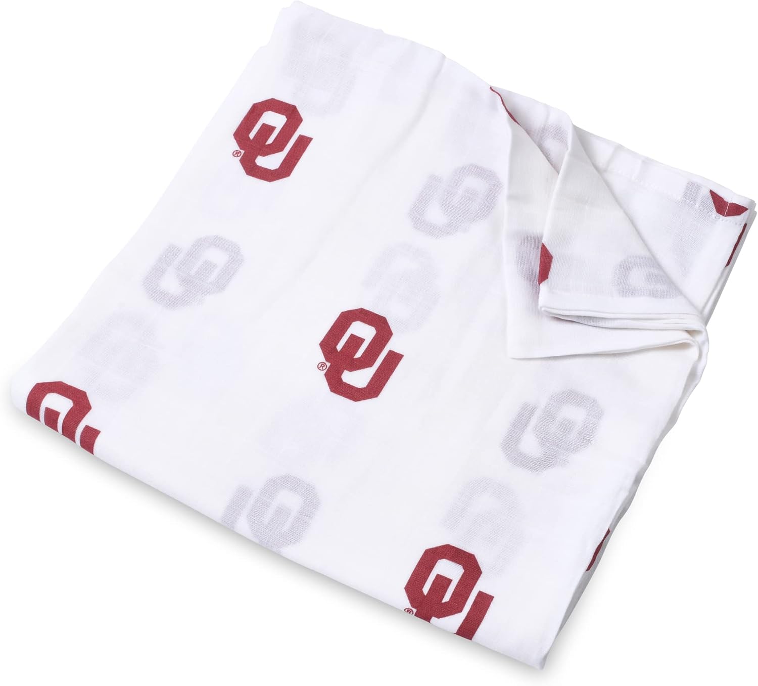 Three Little Anchors University of Oklahoma Muslin Swaddle Blanket 47x47in Baby