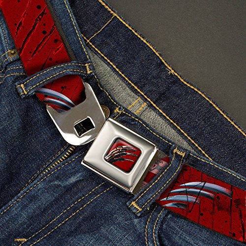 Buckle-Down Boys Seatbelt Belt Freddy Krueger Welm0042