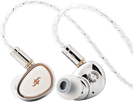 Linsoul SIMGOT EA1000 10mm Dinamik Sürücü Kulak İçi Monitör, HiFi Kulak İçi Kulaklık IEM, Kablolu Oyun Kulaklığı, Müzisyen Audiophile için Gümüş Kaplama OFC Kablolu (Gümüş, SIMGOT EA1000)