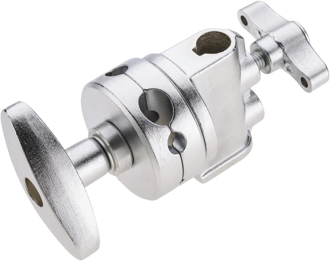 Flashpoint 10' C Light Stand on Turtle Base Kit with Two Tier Spring Loaded Riser Column, 3" GOBO Heads, Baby Pin and 40" Grip Arm, Chrome, a for Cinema Still Studios