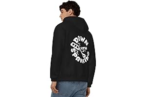 Down with Spanking Men's Zipper Hoodie Jacket