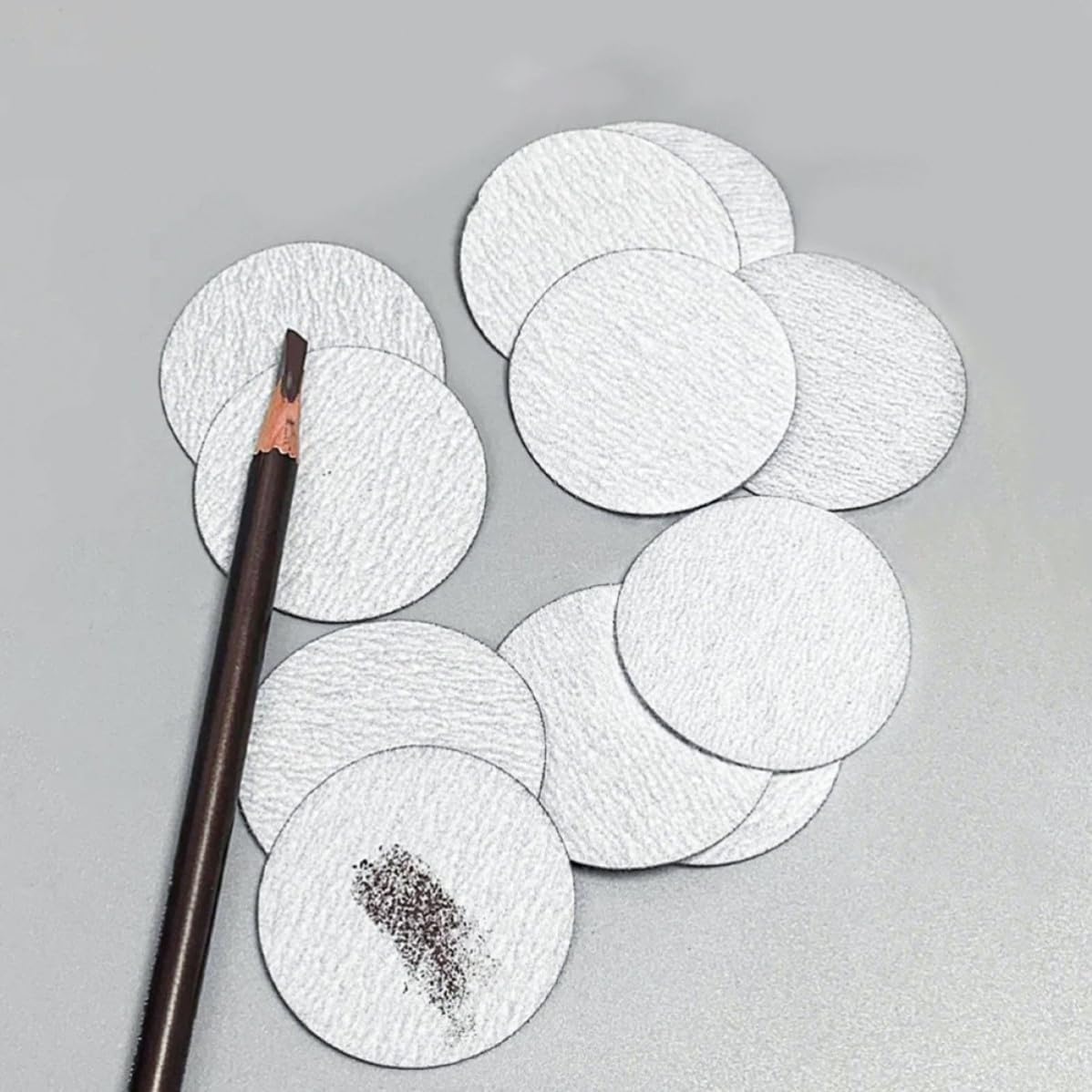 20pcs Handheld Pencil Sharpener Sandpaper Pads for Eyebrow Pencils