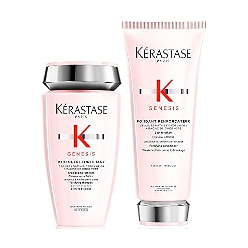 Kerastase Genesis - Champú y acondicionador fortalecedor Duo - Para cabello débil o dañado, nutrición e hidratación intensas, fortalece el cabello,