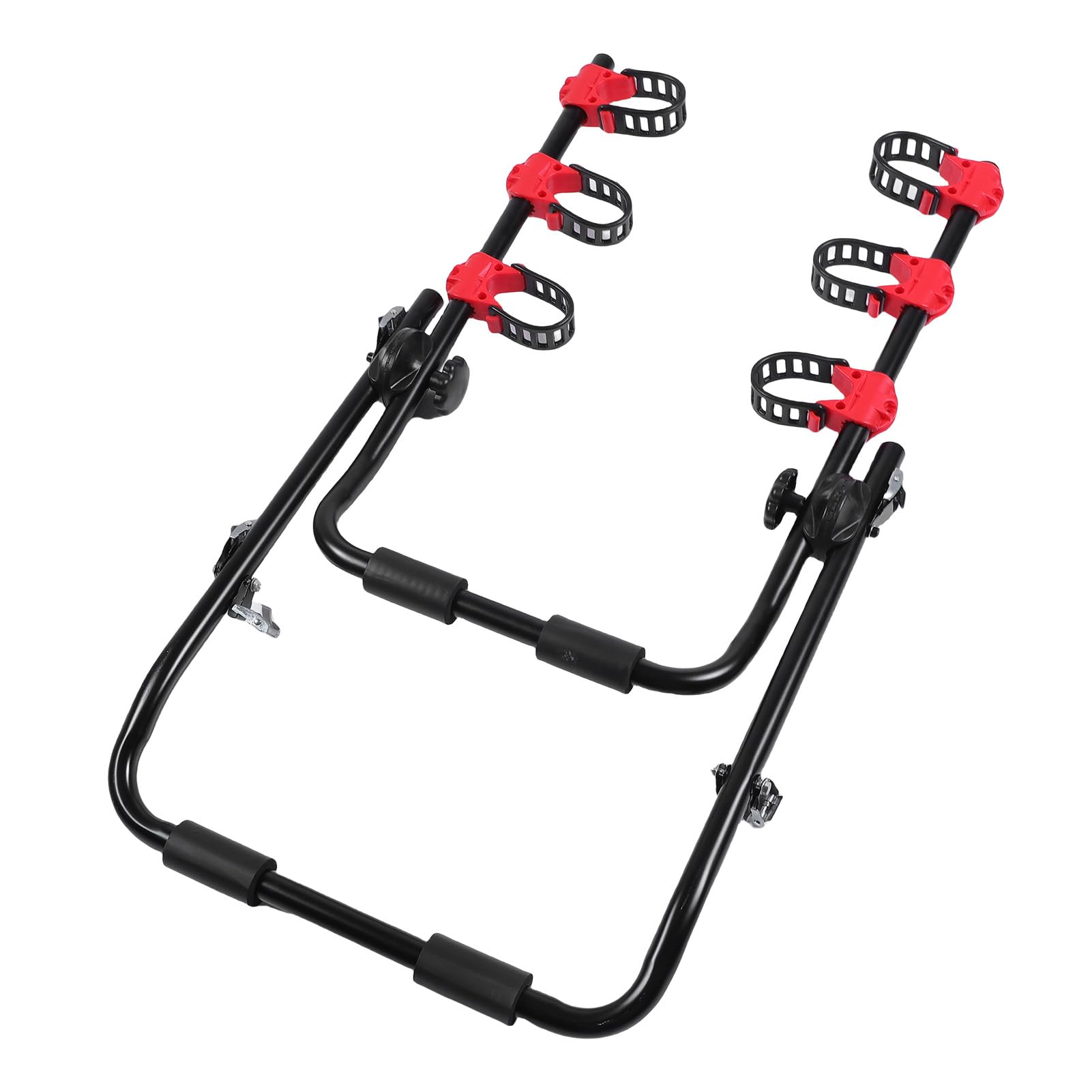 Fabater Soporte Trasero para Bicicleta para Vehículo, Hebillas de Goma Suave, Hebillas de Hierro Premium, Soporte para Bicicleta para Coche, para Colgante Trasero con Correas de Poliéster