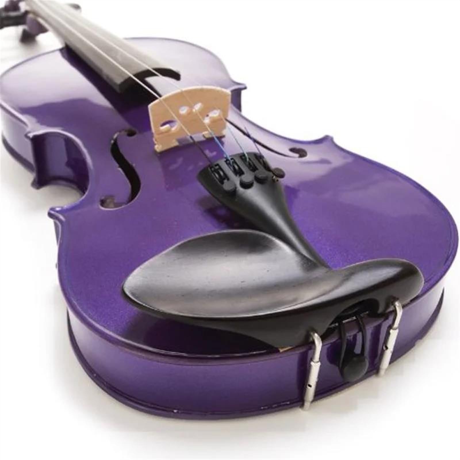 Violine 1/2 Größe Akustische Violine Lila Violine Geige + Bogen + Brücke + Gurt Tragetasche Für Anfänger