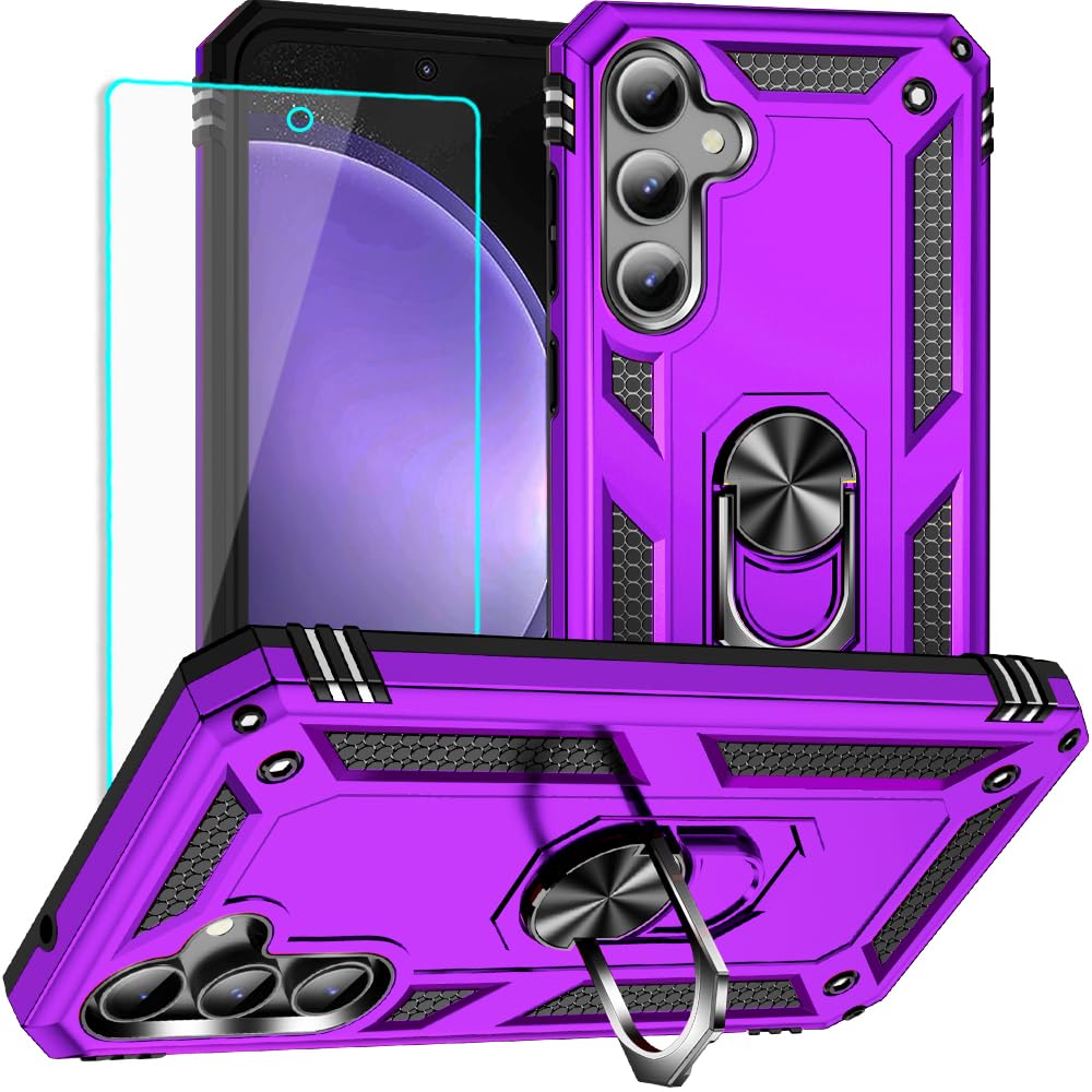 Yiakeng for Samsung Galaxy S23 FE Case: Galaxy S23 FE Case with HD Screen Protector - Military Grade Protective Cases with...