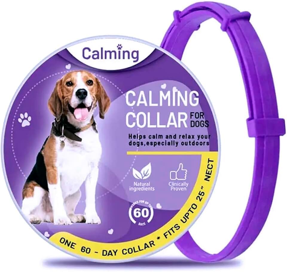 Coleira Calmante Natural Ajustável para Cães e Gatos