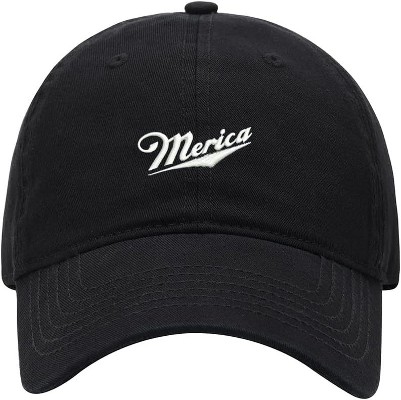 Baseball Cap Men Merica Embroidered Washed Cotton Dad Hat Baseball Caps