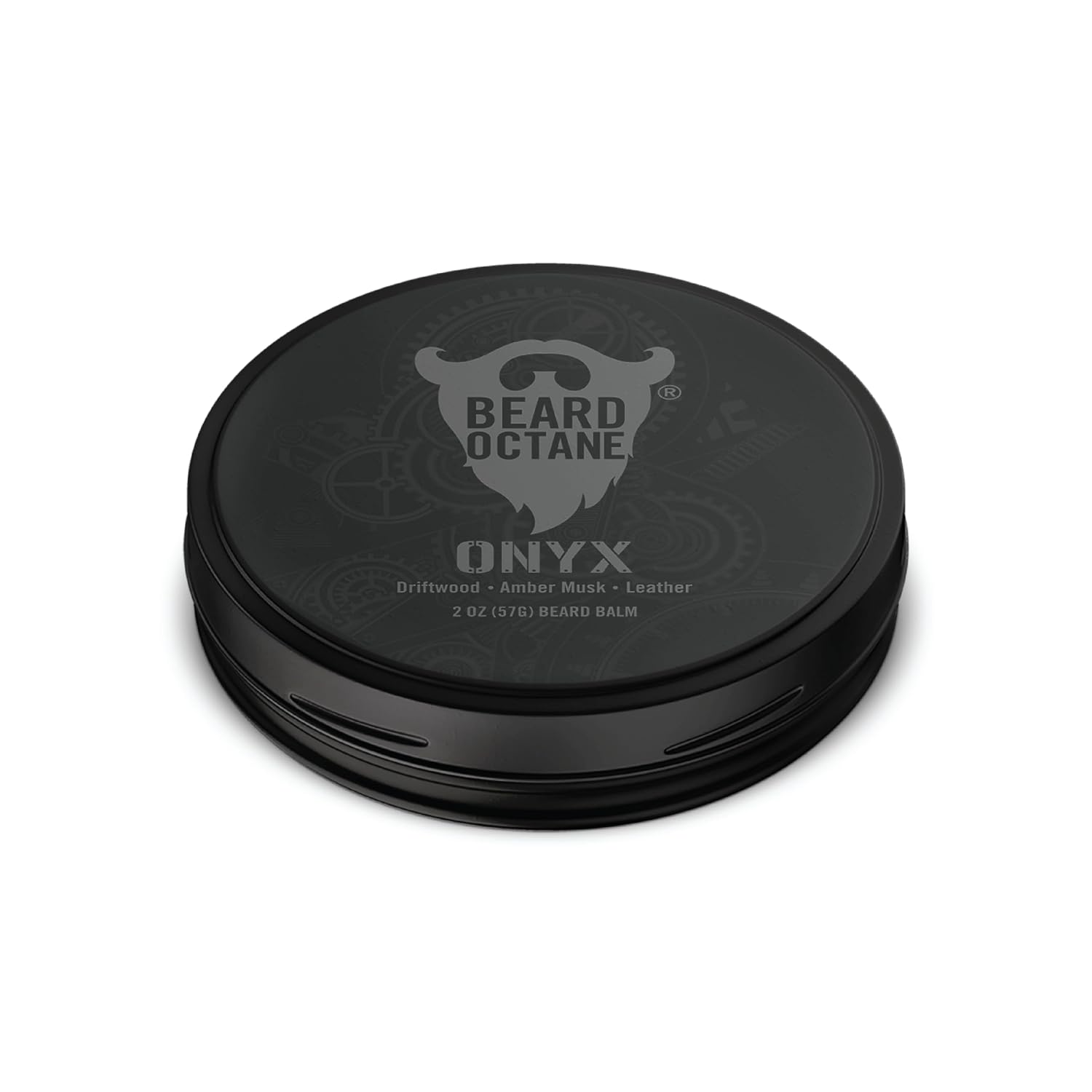 Beard Octane Beard Balm for Men – Onyx (Amber Musk, Leather Cologne) – Light Hold & Conditioning With Shea – 2oz
