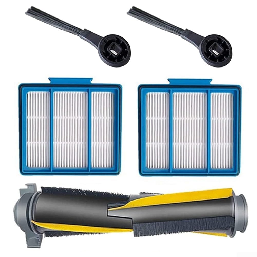 Kit de brosses latérales pour aspirateur Shark IQ RV1000SEU - 2 brosses latérales, 2 filtres, 1 brosse roulante