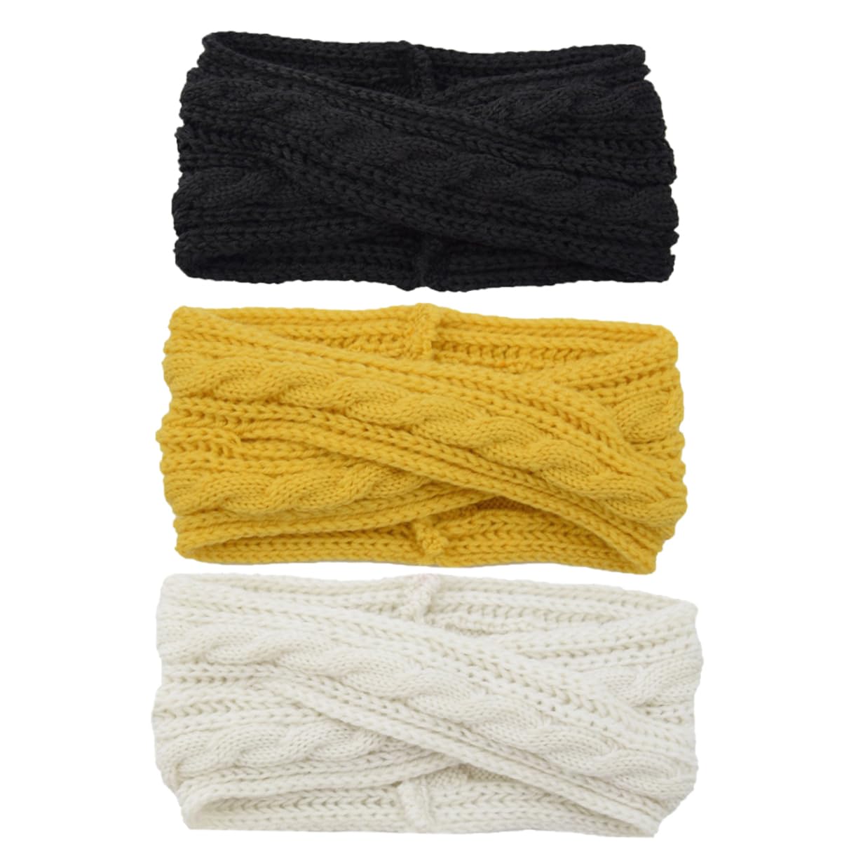 LALAFINA 9stücke Teiliges Gestrickte -haarbänder Für Damen Stirnbänder Und Gelb Für Winter-accessoires Vielseitig Für Kosmetik Sport Und Wellness